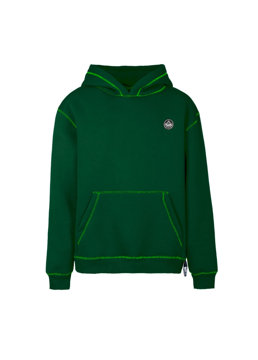 CONTRAST STITCHING HOODIE