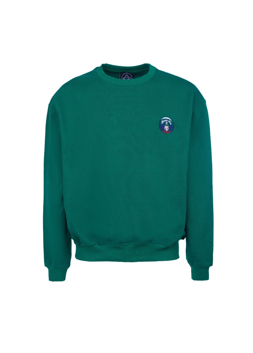 EMBROIDERED PATCH CREWNECK