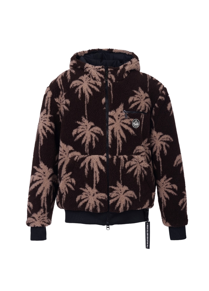 LINED PALM SHERPA HOODIE
