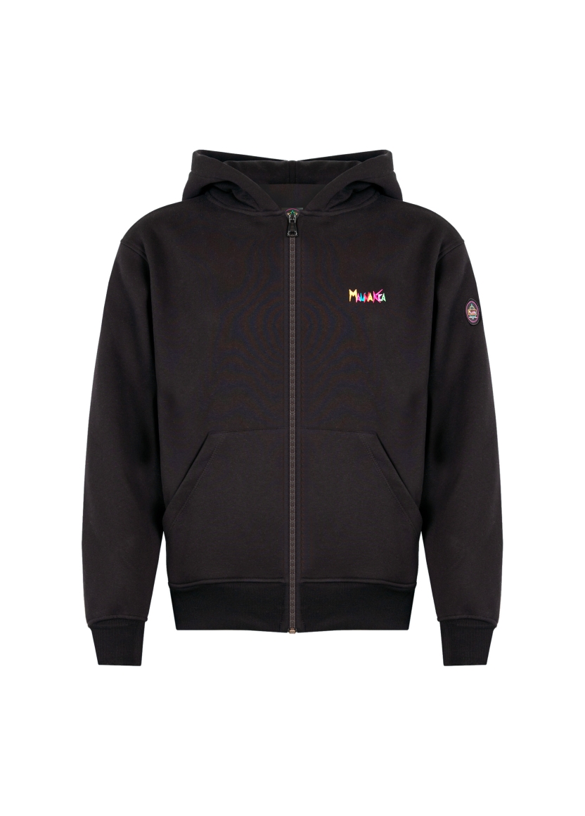 HERITAGE LOGO ZIPPED HOODIE — fronte