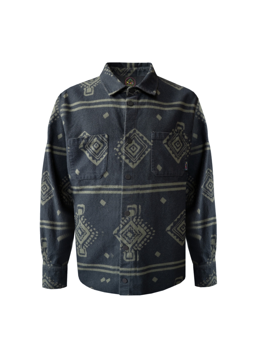 ETHNIC MOLESKIN SHIRT — fronte