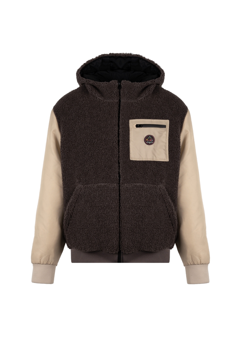 LINED SHERPA HOODIE — fronte