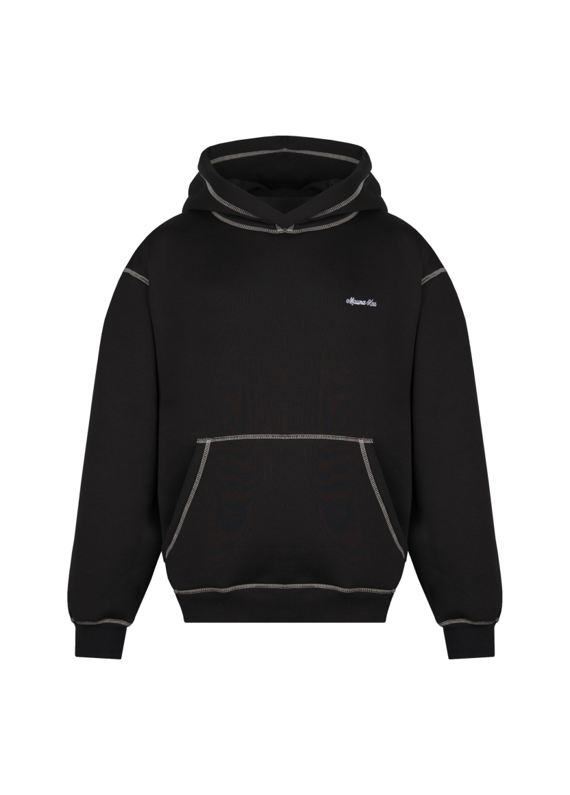 CONTRAST STITCHING HOODIE — fronte